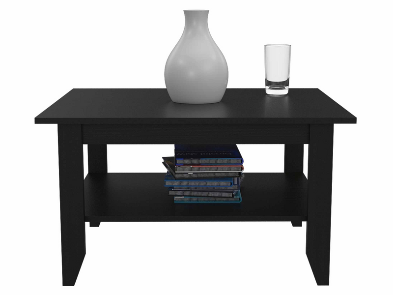 Sahara Coffee Table, Four Legs, One Shelf
