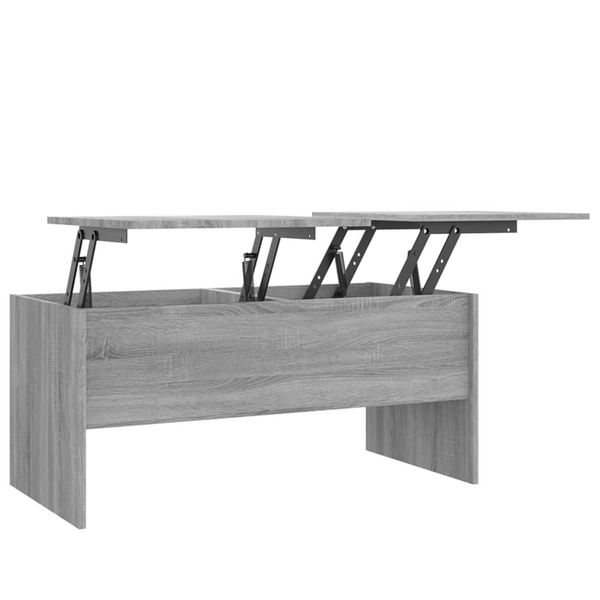 vidaXL Coffee Table Gray Sonoma 40.2"x19.9"x18.3" Engineered Wood