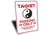 Taoist Parking Sign