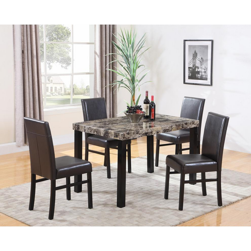 5-Piece Marble Dining Set