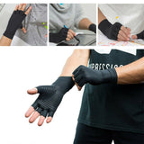 Compression Arthritis Glove Unisex Joint Pain Relief Half Finger Brace