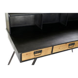 Desk DKD Home Decor S3023220 Black Metal MDF Wood (135 x 60 x 102 cm)