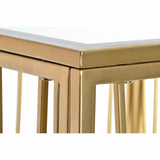 Side table DKD Home Decor Mirror Golden Metal MDF (57 x 57 x 52 cm)