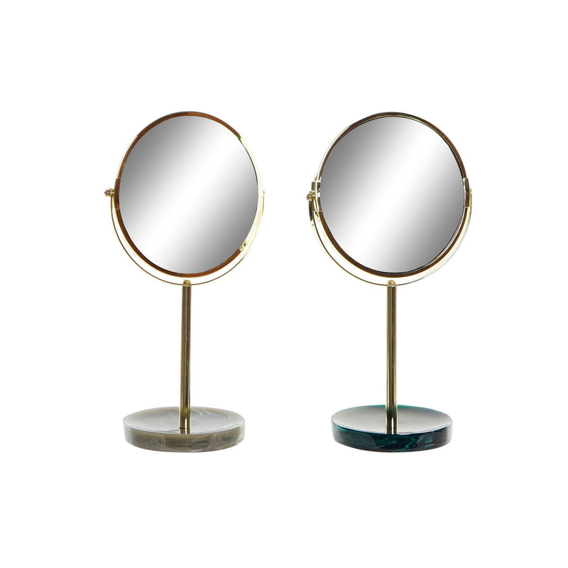 Magnifying Mirror DKD Home Decor 18 x 13 x 32 cm Metal Resin (2 Units)