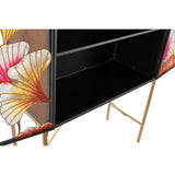 Sideboard DKD Home Decor 85 x 35 x 155 cm Crystal Black Pink Golden