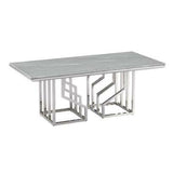 Table DKD Home Decor Crystal Steel (120 x 60 x 40 cm)