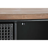 Sideboard DKD Home Decor 145,5 x 45 x 76 cm Fir Black Metal Brown