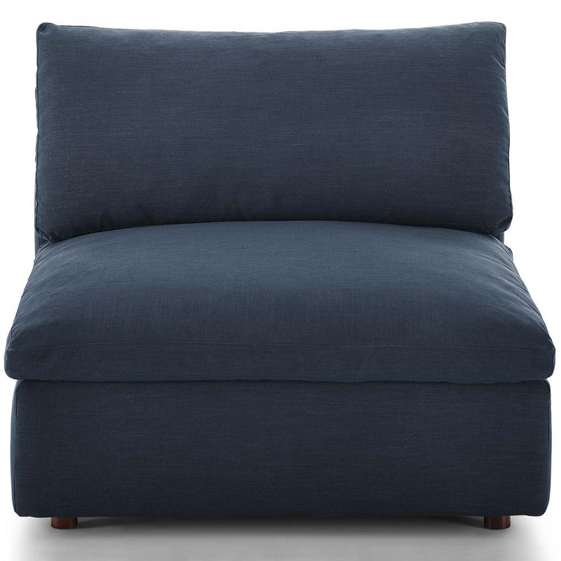 Commix Down Filled Overstuffed 6 Piece Sectional Sofa Set - Azure