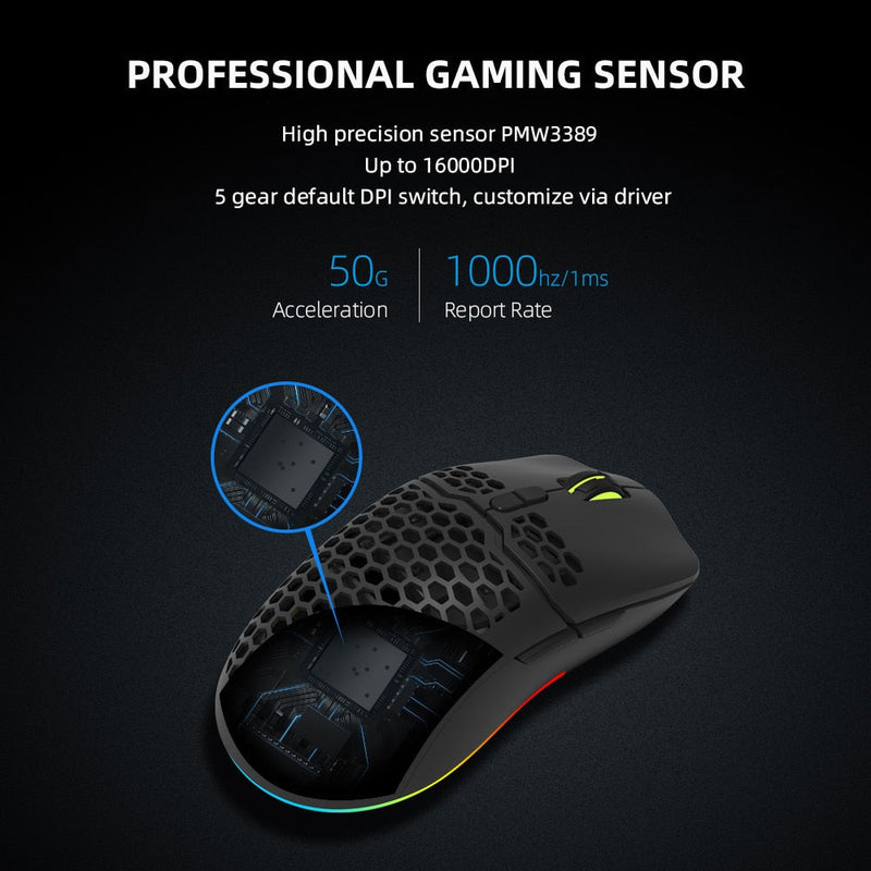 16000 DPI RGB Gaming Mouse