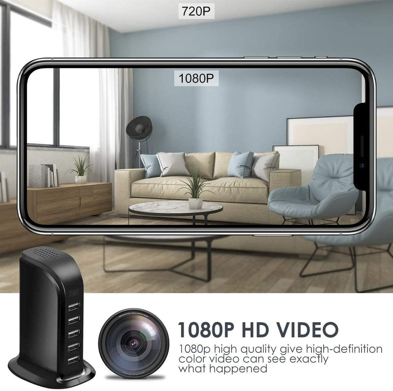 USB Plug Wifi Mini Camera Smart Charger 1080P Home Security Camera