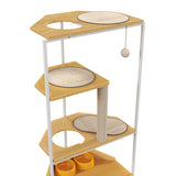 Cat Condo with Feeding Station and Climbing Platforms,