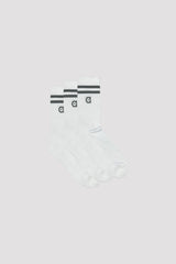 three pack khaki striped socks