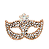 LO2807 - Imitation Rhodium White Metal Brooches with Top Grade Crystal