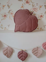 “Marsala” Linen Leaf Cushion Outlet