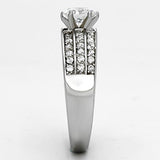TK997 - High polished (no plating) Stainless Steel Ring with AAA Grade